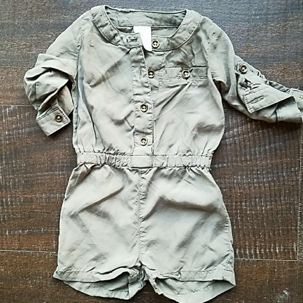 3m Carter's Olive Green Romper